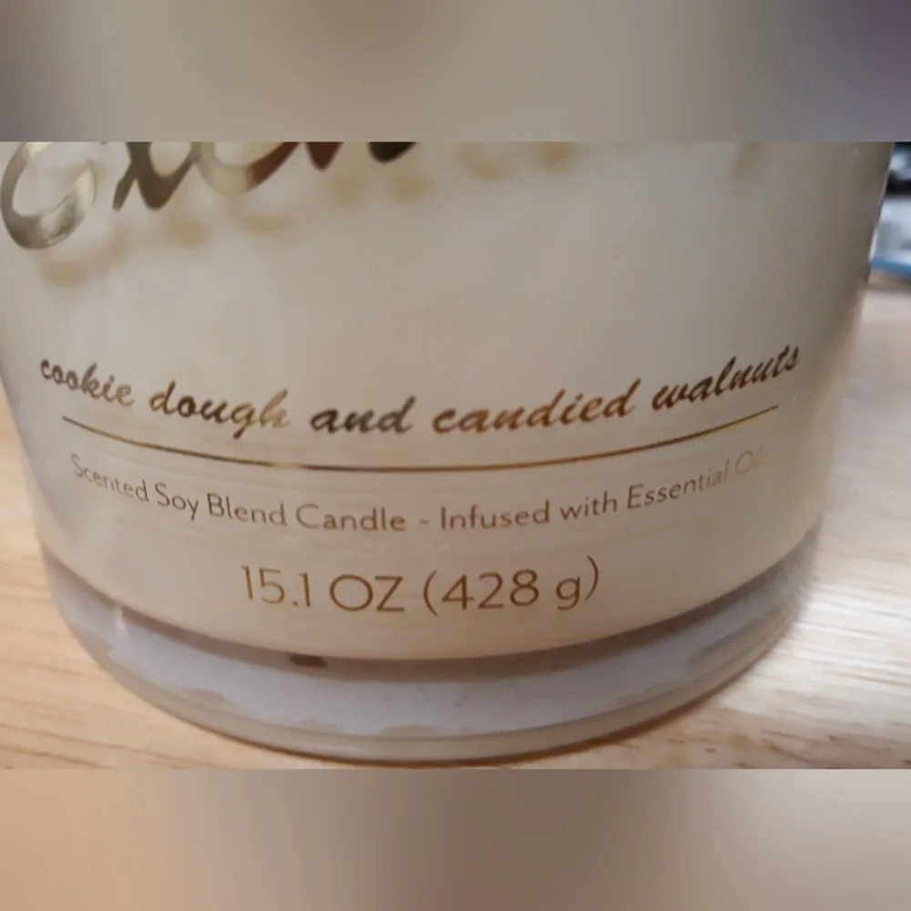 Candle 2 Wick Cookie Dough and Candied Walnuts Soy Natural Home Goods